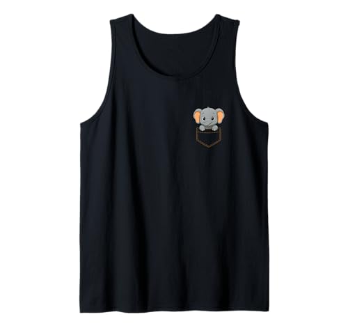 Lustiges Tier in der Tasche für Kinder, Damen, Herren, niedlicher Elefant Tank Top Lustiges Tier in der Tasche für Kinder, Damen, Herren, niedlicher Elefant Tank Top von Cute Animal In Pocket Funny Elephant In Pocket
