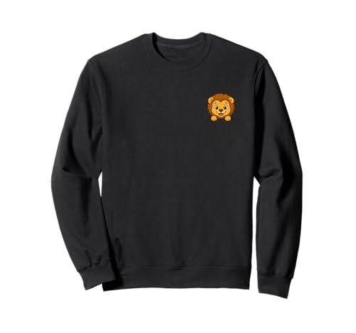 Lustiges Tier in der Tasche für Kinder, Damen, Herren, niedlicher Löwe Sweatshirt von Cute Animal In Pocket Funny Lion In Pocket shirt