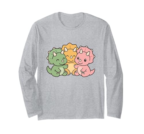 Baby Dinosaurier Cuddle Brontosaurus Buddy Design Langarmshirt von Cute Animal by Lumi Art