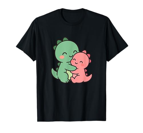 Baby Dinosaurier Cuddle Cartoon Dino Design T-Shirt von Cute Animal by Lumi Art