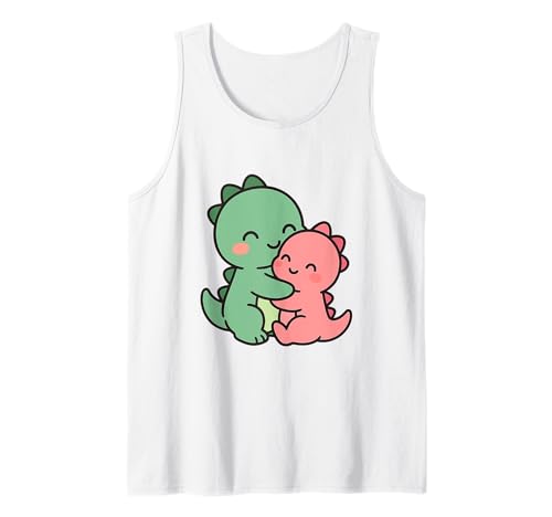 Baby Dinosaurier Cuddle Cartoon Dino Design Tank Top von Cute Animal by Lumi Art