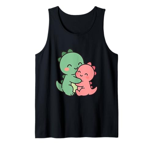 Baby Dinosaurier Cuddle Cartoon Dino Design Tank Top von Cute Animal by Lumi Art