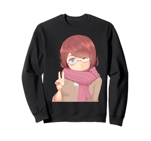 Niedliches Anime-Mädchen, lustiges Unisex-Design für Männer und Frauen Sweatshirt von Cute Anime Girl Funny unisex Design Men Women Tee