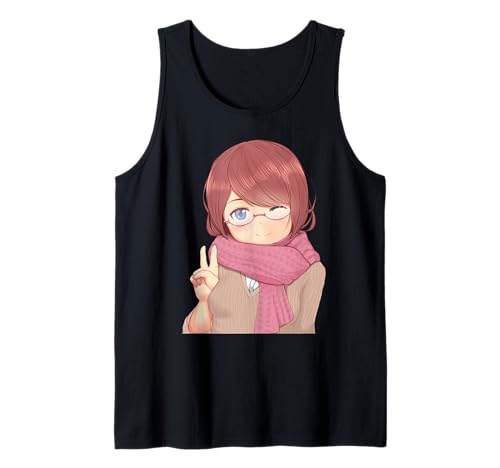 Niedliches Anime-Mädchen, lustiges Unisex-Design für Männer und Frauen Tank Top von Cute Anime Girl Funny unisex Design Men Women Tee