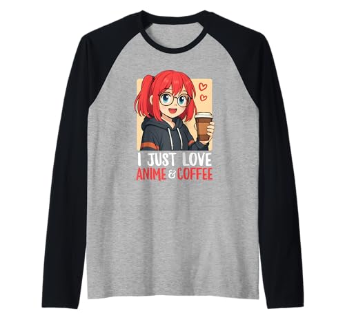 Ich Liebe einfach Anime & Coffee EIN süßes Japanisches Mädchen Otaku Raglan Ich Liebe einfach Anime & Coffee EIN süßes Japanisches Mädchen Otaku Raglan von Cute Anime Girl With Coffee Japanese Cartoon