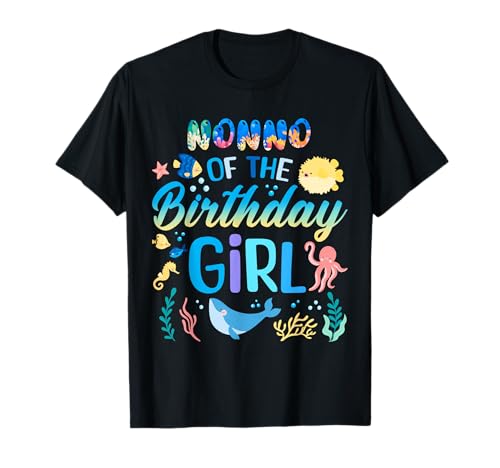 Nonno of The Birthday Girl Cute Sea Animal Lover Family T-Shirt Nonno of The Birthday Girl Cute Sea Animal Lover Family T-Shirt von Cute Aquarium Birthday Squad Cousin Crew Matching