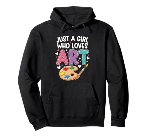 EIN Mädchen, das Kunst liebt Süße Mädchen für den Schulanfang Pullover Hoodie EIN Mädchen, das Kunst liebt Süße Mädchen für den Schulanfang Pullover Hoodie von Cute Art Lovers For Kids Boys Girls Women