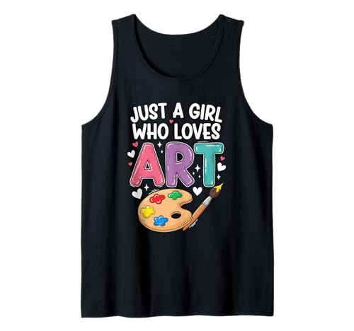 EIN Mädchen, das Kunst liebt Süße Mädchen für den Schulanfang Tank Top EIN Mädchen, das Kunst liebt Süße Mädchen für den Schulanfang Tank Top von Cute Art Lovers For Kids Boys Girls Women