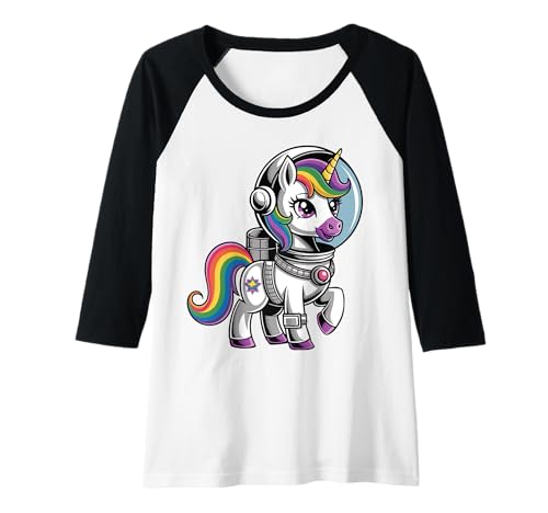 Damen Astronaut Einhorn Niedlich Weltraum Kleinkind Mädchen Kinder Frauen Raglan Damen Astronaut Einhorn Niedlich Weltraum Kleinkind Mädchen Kinder Frauen Raglan von Cute Astronaut Unicorn Funny Unicorn Design