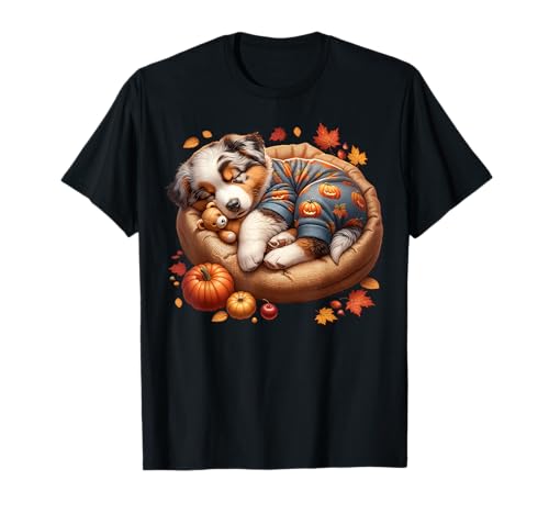 Australian Shepherd for Fall Women for Autumn Aussie Dog Mom T-Shirt von Cute Australian Shepherd Must Haves For Fall Women