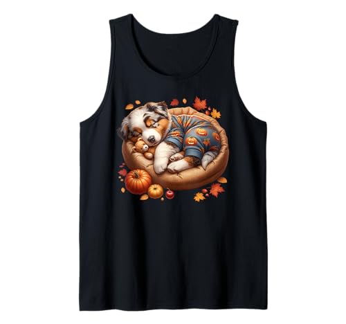 Australian Shepherd for Fall Women for Autumn Aussie Dog Mom Tank Top von Cute Australian Shepherd Must Haves For Fall Women
