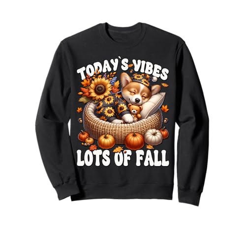 Fall Corgi Graphic for Women Men and Kids Funny Autumn Vibes Sweatshirt Fall Corgi Graphic for Women Men and Kids Funny Autumn Vibes Sweatshirt von Cute Autumn Fall Corgi Gifts For Corgi Lovers