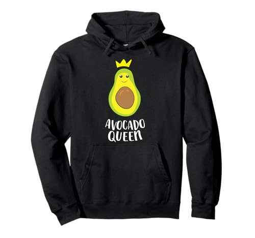 Avocado-Mädchen, Avocado-Königin. Pullover Hoodie von Cute Avocado Gifts For Avocado Lovers