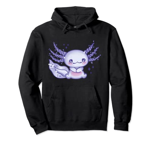 Axolotl Pastell Goth Kawaii Axolotl Anime Mädchen Teenager Pullover Hoodie von Cute Axolotl Clothing Gifts