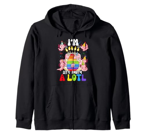 Kinder 6 Jahre alt Axolotl Prinzessin 6. Geburtstag Mädchen Teenager Kapuzenjacke Kinder 6 Jahre alt Axolotl Prinzessin 6. Geburtstag Mädchen Teenager Kapuzenjacke von Cute Axolotl Flossing Dabbing 6 Years Old Apparel