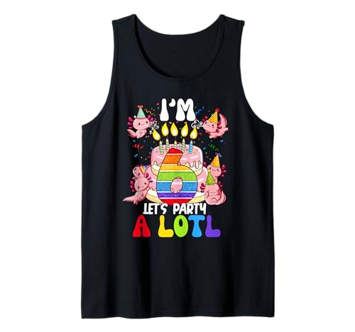 Kinder 6 Jahre alt Axolotl Prinzessin 6. Geburtstag Mädchen Teenager Tank Top Kinder 6 Jahre alt Axolotl Prinzessin 6. Geburtstag Mädchen Teenager Tank Top von Cute Axolotl Flossing Dabbing 6 Years Old Apparel