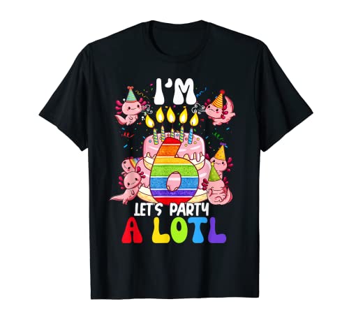 Kinder 6 Jahre alt Axolotl Prinzessin 6. Geburtstag Mädchen Teens T-Shirt Kinder 6 Jahre alt Axolotl Prinzessin 6. Geburtstag Mädchen Teens T-Shirt von Cute Axolotl Flossing Dabbing 6 Years Old Apparel