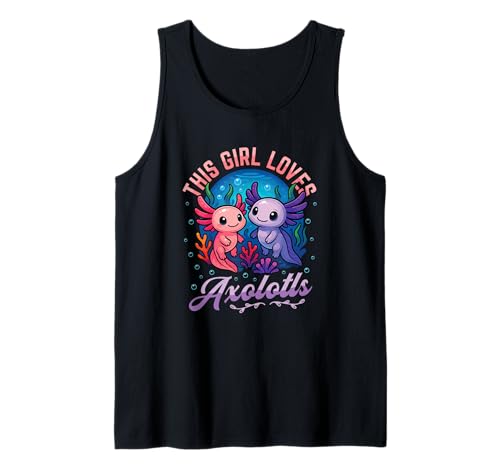 Lustiges Axolotl Pet Lover Design - This Girl Loves Axolotls Tank Top von Cute Axolotl Girl Exotic Amphibian Designs