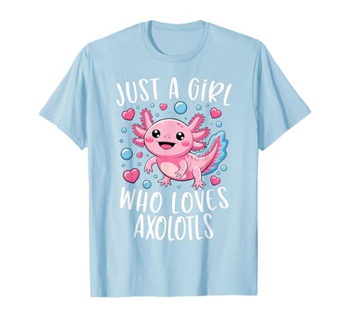 Nur EIN Mädchen, das Axolotls liebt Axolotl Kawaii Girls Kids T-Shirt Nur EIN Mädchen, das Axolotls liebt Axolotl Kawaii Girls Kids T-Shirt von Cute Axolotl Just A Girl Who Loves Axolotls