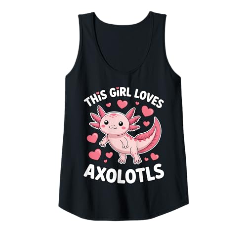 Damen Dieses Mädchen liebt Axolotls Tank Top Damen Dieses Mädchen liebt Axolotls Tank Top von Cute Axolotls Cool Axolotl Design