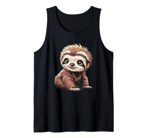 Entzückende Baby-Faultier-Grafik Tank Top Entzückende Baby-Faultier-Grafik Tank Top von Cute Baby Animal Sloth Illustration