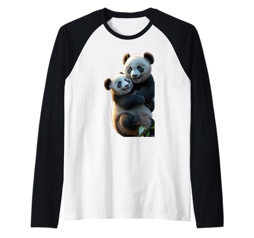 Niedliches Bambus-Panda-Motiv, lustiges Unisex-Design für Männer und Frauen Raglan von Cute Bamboo Panda Funny Unisex Design For Tee