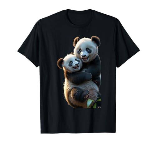 Niedliches Bambus-Panda-Motiv, lustiges Unisex-Design für Männer und Frauen T-Shirt von Cute Bamboo Panda Funny Unisex Design For Tee
