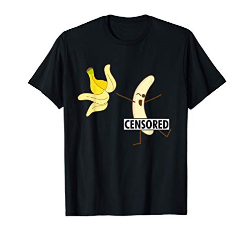 Funny Censored Banana Strip For Cute Peel Boy And Girls T-Shirt von Cute Banana Strip Design - For Fruit Lover