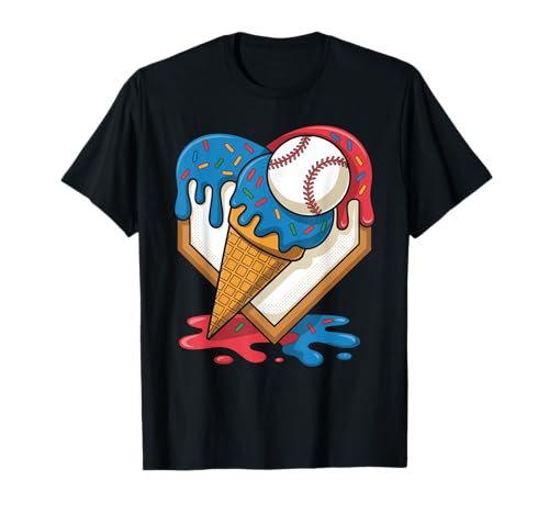 Distressed Baseball Jungen Ice Cream Drip Baseball Jungen Jugend T-Shirt Distressed Baseball Jungen Ice Cream Drip Baseball Jungen Jugend T-Shirt von Cute Baseball Boys Clothes Birthday Shirts Apparel