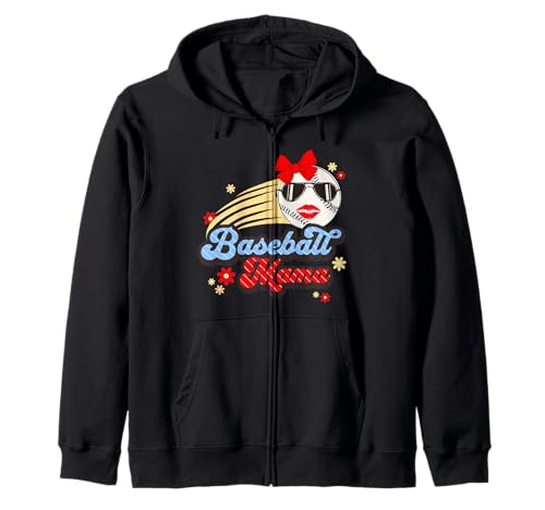 Damen Cute Game Day Fun Ballpark Mama Real Baseball Mama Kapuzenjacke Damen Cute Game Day Fun Ballpark Mama Real Baseball Mama Kapuzenjacke von Cute Baseball Drip Ballpark Fan Items For Moms