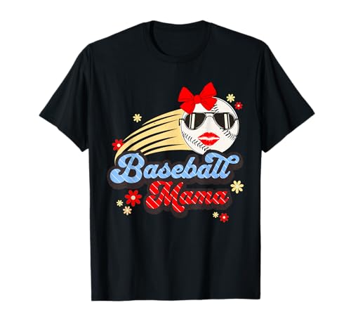 Damen Cute Game Day Fun Ballpark Mama Real Baseball Mama T-Shirt Damen Cute Game Day Fun Ballpark Mama Real Baseball Mama T-Shirt von Cute Baseball Drip Ballpark Fan Items For Moms