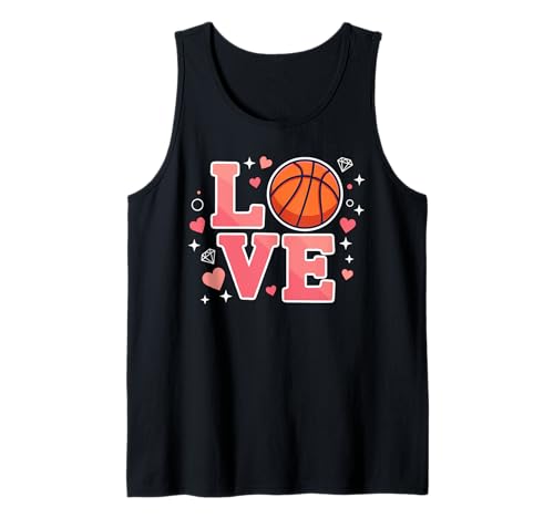 Cute Love Basketball Design for Girls and Youth Sports Fans Tank Top Cute Love Basketball Design for Girls and Youth Sports Fans Tank Top von Cute Basketball Love Designs