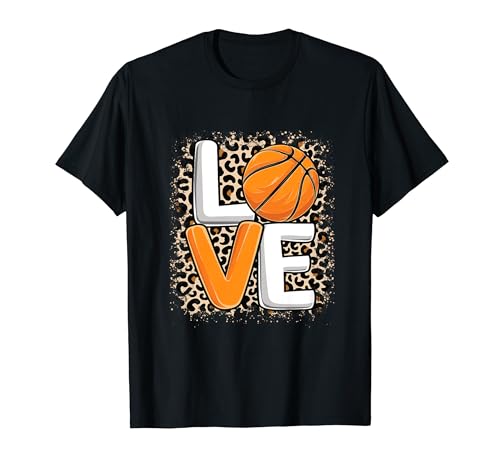Love Basketball Frauen Mädchen Basketballspielerin T-Shirt von Basketball Bekleidung Damen Mädchen Kinder