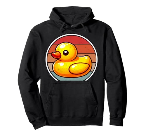 Badeente Entchen Ente Grafik Badespielzeug Byos Kinder Retro Pullover Hoodie von Cute Bath Toy Rubber Duck Accesories & Stuff