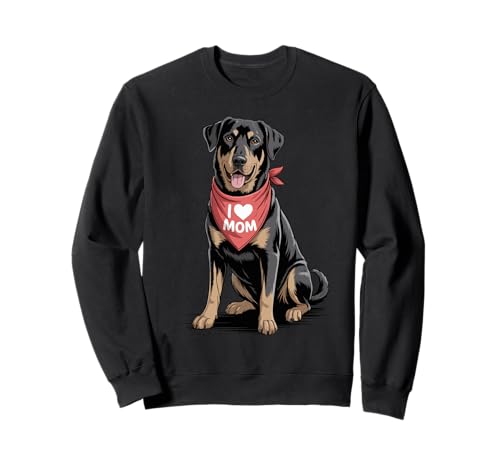 Ich Liebe Mama Beauceron Lover Dog Muttertag Sweatshirt von Cute Beauceron Mom Dog Lover