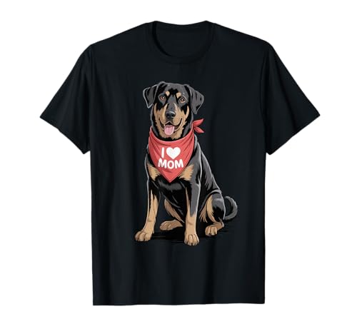 Ich Liebe Mama Beauceron Lover Dog Muttertag T-Shirt von Cute Beauceron Mom Dog Lover