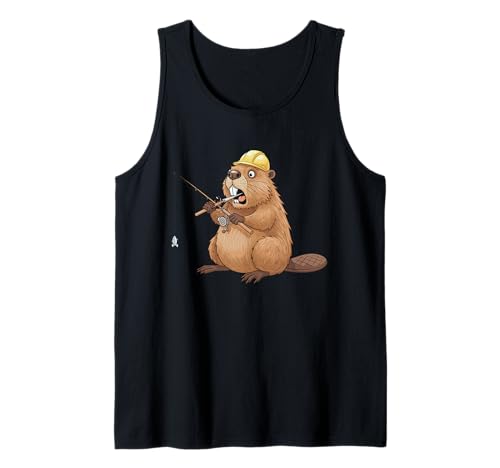 Lustiges Biber-Angel-Liebhaber, Geschenk für Angler, Erwachsene, Männer, Frauen Tank Top Lustiges Biber-Angel-Liebhaber, Geschenk für Angler, Erwachsene, Männer, Frauen Tank Top von Cute Beaver Wildlife Animal fisher Graphic Design