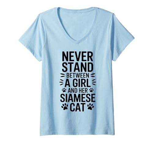 Damen Bengalkatze Mädchen Lustige Bengalkatze T-Shirt mit V-Ausschnitt von Cute Bengal Cat Funny Bengal Cats Designs