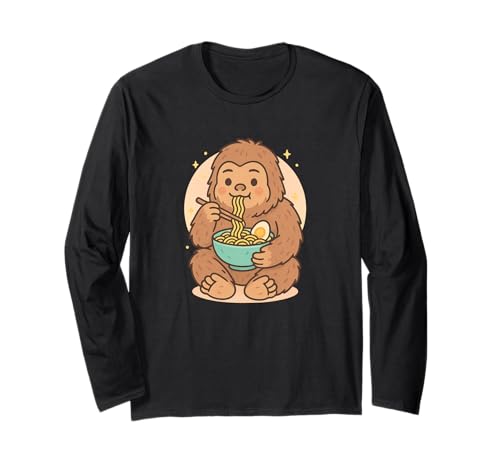 Bigfoot Eating Ramen Kawaii Japanisches Essen Männer Frauen Kinder Langarmshirt Bigfoot Eating Ramen Kawaii Japanisches Essen Männer Frauen Kinder Langarmshirt von Cute Bigfoot Ramen Noodles Lover Merch Gifts