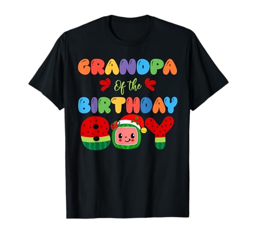 Opa of The Birthday Boy, passend zur Melonenfamilie, lustig T-Shirt von Cute Birthday Clothing Family Matching