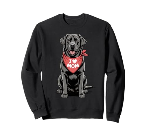 Ich Liebe Mama Black Labrador Retriever Lover Hund Muttertag Sweatshirt Ich Liebe Mama Black Labrador Retriever Lover Hund Muttertag Sweatshirt von Cute Black Lab Mom Labrador Dog Lover