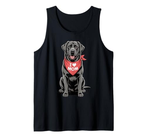 Ich Liebe Mama Black Labrador Retriever Lover Hund Muttertag Tank Top Ich Liebe Mama Black Labrador Retriever Lover Hund Muttertag Tank Top von Cute Black Lab Mom Labrador Dog Lover