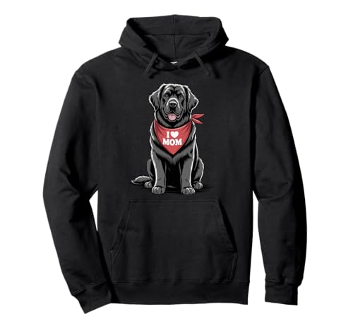 Ich Liebe Mama Neufundland Hundeliebhaber Muttertag Pullover Hoodie von Cute Black Newfie Mom Dog Lover