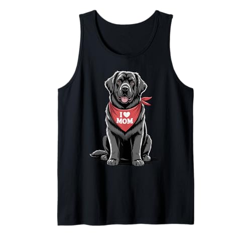 Ich Liebe Mama Neufundland Hundeliebhaber Muttertag Tank Top von Cute Black Newfie Mom Dog Lover