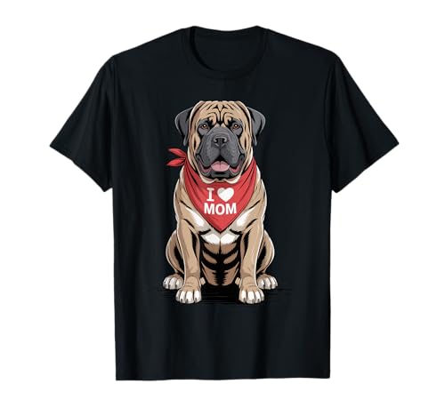 Ich Liebe Mama Boerboel Lover Dog Muttertag T-Shirt Ich Liebe Mama Boerboel Lover Dog Muttertag T-Shirt von Cute Boerboel Mom Dog Lover