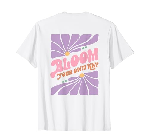 Damen Boho Motivational Inspirational Positive Quote Cute T-Shirt von Cute Boho Floral Positive Quote Shirts For Women