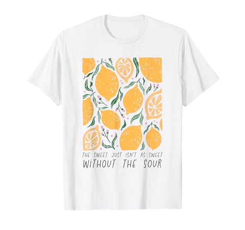 Damen Boho Zitrone Obst Muster Inspirierend Positiv Niedlich T-Shirt Damen Boho Zitrone Obst Muster Inspirierend Positiv Niedlich T-Shirt von Cute Boho Floral Positive Quote Shirts For Women
