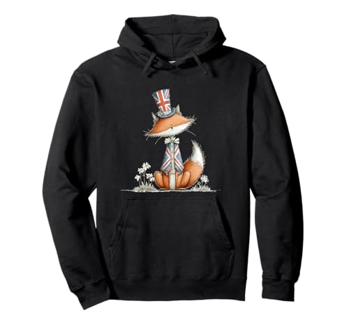 Lustiger Fuchs in britischen Farben für Erwachsene und Kinder Pullover Hoodie Lustiger Fuchs in britischen Farben für Erwachsene und Kinder Pullover Hoodie von Cute British Fox Outfit