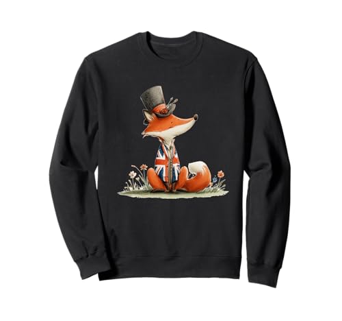 Lustiger Fuchs mit britischer Jacke Kostüm für Jungen und Mädchen Sweatshirt Lustiger Fuchs mit britischer Jacke Kostüm für Jungen und Mädchen Sweatshirt von Cute British Fox Outfit
