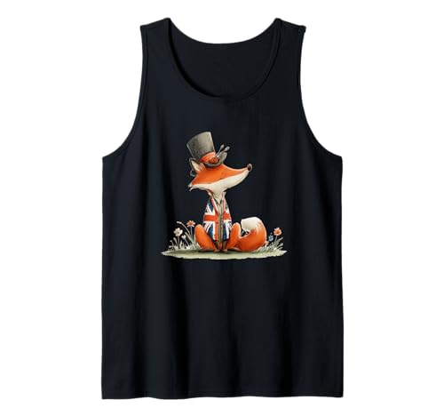 Lustiger Fuchs mit britischer Jacke Kostüm für Jungen und Mädchen Tank Top Lustiger Fuchs mit britischer Jacke Kostüm für Jungen und Mädchen Tank Top von Cute British Fox Outfit